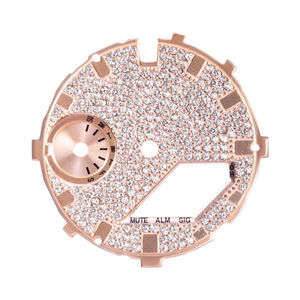 Compatible avec Royal Oak <span class=keywords><strong>Ga2100</strong></span> <span class=keywords><strong>Ga2110</strong></span> pour modification DIY, ciel étoilé, diamant complet, rond, accessoires de remplacement - Product Image 1