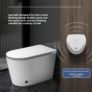 Inodoro eléctrico inteligente para bidé, inodoro sanitario de cerámica con drenaje de trampa en S, Control remoto, inodoro inteligente automático para Baño - Product Image 2