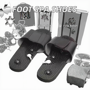 Acupuntura Pie Zapatilla Sandalias Reflejo Estrés Rotación Pies Masaje Zapatos Aliviar el dolor y la relajación Masajeador de pies - Product Image 2