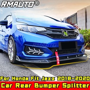 Spoiler de pare-chocs avant Fit Jazz, noir brillant, style sport, protection de pare-chocs avant pour Honda Fit Jazz 2018-2020, accessoires de voiture - Product Image 1