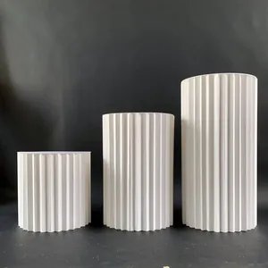 Colonnes <span class=keywords><strong>de</strong></span> fleurs en papier pliables et portables pour centres <span class=keywords><strong>de</strong></span> table <span class=keywords><strong>de</strong></span> <span class=keywords><strong>mariage</strong></span>, style colonne romaine, respectueuses <span class=keywords><strong>de</strong></span> l'environnement - Product Image 3