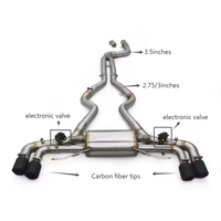 Tuning-Abgasanlage Automobil-Performance-Teile für BMW B58 G20 M340/M340I 3.0T Catback Endschalldämpfer mit Klappen
