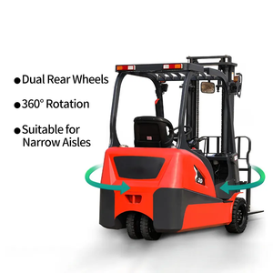 Outdoor Vorkheftruck 1 <span class=keywords><strong>Ton</strong></span> 2 <span class=keywords><strong>Ton</strong></span> Lithium Batterij Vorkheftruck 3 Wiel Elektrische Vorkheftruck Voor Salewarehouse Behandeling - Product Image 4