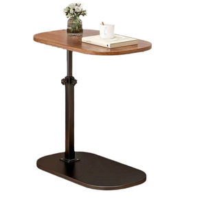 Modern <strong>Adjustable</strong> <strong>Height</strong> Swivel <strong>Table</strong> Top Coffee <strong>Table</strong> Movable Wood Sofa Side <strong>Table</strong> - Product Image 6