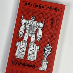Carnet à couverture rigide en papier imprimé coloré de petite taille 7,8*13,8 cm, vente en gros, motif <span class=keywords><strong>robot</strong></span> rouge Prime pour enfants, étudiants, école - Product Image 4