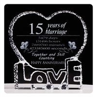 Honor of crystal 2023, prix d'usine, 15, 25, 50, K9 Crystal Craft, joyeux anniversaire, cadeaux de mariage pour les invités