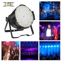 Projecteur de scène PAR 54x3W LED RGB avec boîtier en aluminium, 3-en-1 DMX512 3/7CH, activé par le son, fonction maître-esclave, pour DJ et mariages