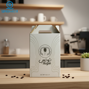 Caja de Papel Kraft Biodegradable Personalizada, Apta <span class=keywords><strong>para</strong></span> Alimentos, <span class=keywords><strong>para</strong></span> Café Caliente y Jugos, 3L 96oz, OEM/ODM Personalizable - Product Image 2