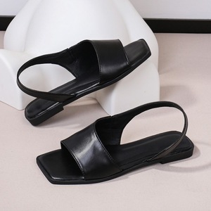 Sandalias planas de tacón alto de verano informales de talla grande para <span class=keywords><strong>mujer</strong></span> estilo exterior - Product Image 5