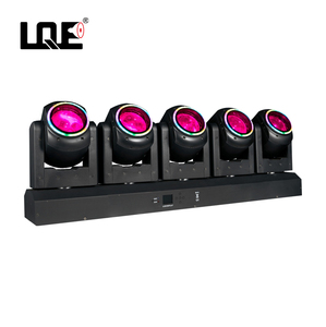 Lumière de scène à tête mobile LED 5x80W, faisceau de lavage, rotation infinie, panoramique et inclinaison, avec effet <span class=keywords><strong>d</strong></span>'anneau de pixels, contrôle Art-Net pour discothèque - Product Image 1