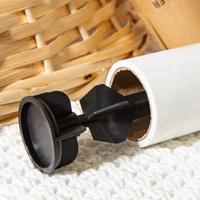 Tragbares Haushalts-Kunststoff-Teppich reinigungs werkzeug 60 Blatt Wieder verwendbare klebrige Tierhaarent ferner Kleidung Staub fussel rolle 60 Blatt