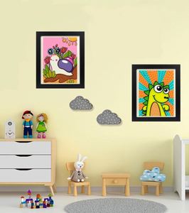 High Quality Handmade UV Printed Customized Logo <b>Wood</b> Kids Artwork <b>Picture</b> <b>Frame</b> for Painting Display with Front Open - Product Image 4