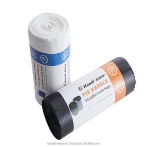 Bolsas de Basura de Plástico HDPE GRS Reciclables Personalizadas OEM con Válvula y Sellado Térmico, 20 Bolsas/Rollo para Uso Doméstico - Product Image 4