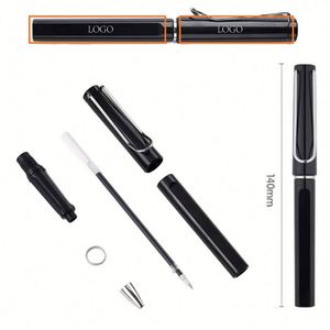 Stylo Gel Noir Carbone Simple et Neutre 0,5 mm – Écriture Fine et Fluide pour Étudiants, Idéal pour Cadeaux Promotionnels et d'Affaires - Product Image 3