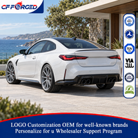 Vente flash - Jantes en alliage forgé monobloc V Spoke 19x9.5 20x10.5 argent brossé 5x112 pour BMW M4 Coupé G82