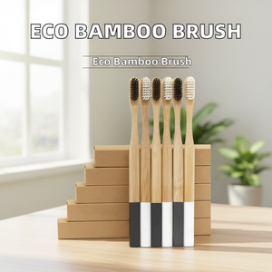 OEM/Private Label 100% Eco-friendly Bamboo Toothbrush Wholesale Biodegradable Moso Bamboo Toothbrushes