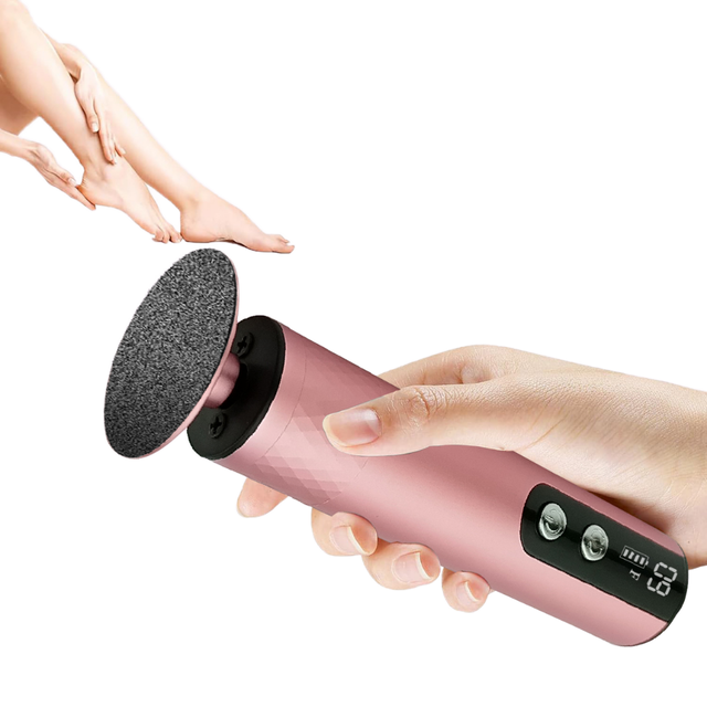 Cordless  Foot Care File Stainless Steel Rechargeable Pedicure  for Callus Heel Cuticle Dead Skin Removal