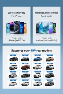 Ottocast 2025 mới OEM siêu min có dây để không dây Carplay Apple Carplay cho không dây <span class=keywords><strong>Android</strong></span> Auto Carplay Adapter - Product Image 4