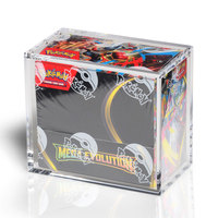 Boîte d'entraînement Elite Crystal Clear Clarity ETB, étui en acrylique magnétique pour booster, boîte Mega Charizard, étui en acrylique UPC, protection UV