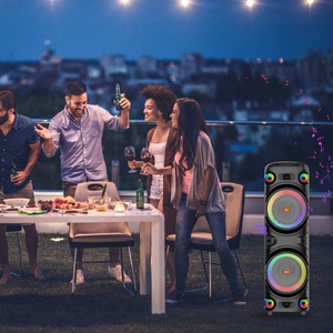 JQS9055 Nuevo Altavoz Inalámbrico para Fiestas con Luces LED RGB, Cubierta Metálica, Reproductor de Audio, <span class=keywords><strong>Karaoke</strong></span> - Product Image 3