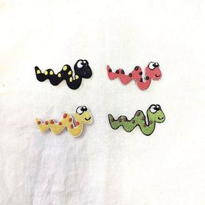 Candy Color <b>Name</b> Sticker Embroidery Cute Animal Patch Snake New Year Keychain Cloth Bag Streamer Keyring - Product Image 3