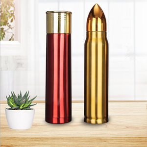 500ml 750ml1000mlステンレス鋼真空断熱銅ポリッシュショットガンシェル弾丸形状タンブラー - Product Image 6
