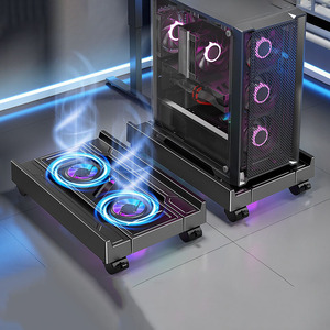 BEISHI Adjustable Computer CPU Holder With RGB Cooling Fan Heat Dissipation Heat Dissipation Mobile <strong>PC</strong> <strong>Tower</strong> <strong>Stand</strong> for Gamers - Product Image 3