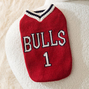 Automne hiver chien vêtements <span class=keywords><strong>Corgi</strong></span> mode basket-ball sport gilet pull Polyester animal de compagnie petit moyen teckels imprimé classique XXL - Product Image 6