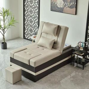 Cama de masaje 111, impermeable, de cuero, con estructura de acero inoxidable, silla de spa para uso comercial - Product Image 1