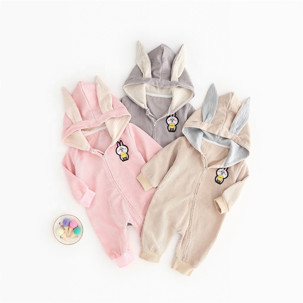 и детей ясельного возраста унисекс с заячьими ушками на капюшоне, спортивный костюм, гимнастический костюм, одежда