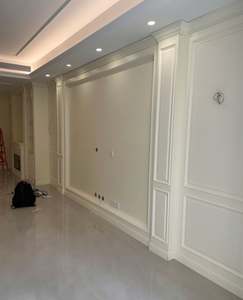 Vitrine de salon en bois, design de salon, meubles de salon, vitrine pour appartements et hôtels, armoire murale de salon - Product Image 2