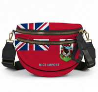 Sac à bandoulière léger pour femme avec drapeau des Bermudes, sac de loisirs patriotique avec fermeture éclair