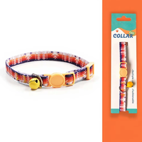 Vente en gros d'accessoires de décoration confortables anti-suffocation pour animaux de compagnie collier tressé pour chat et chaton avec cloche sans danger pour chiens