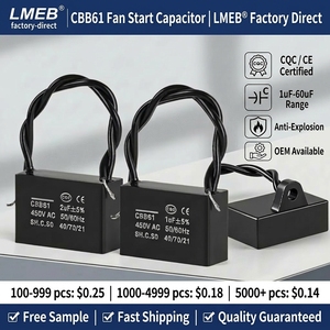 <span class=keywords><strong>Condensateur</strong></span> <span class=keywords><strong>de</strong></span> ventilateur CBB61 3UF 3.5UF 4UF <span class=keywords><strong>450V</strong></span>, condensateurs à film polypropylène métallisé, <span class=keywords><strong>condensateur</strong></span> <span class=keywords><strong>de</strong></span> démarrage du moteur <span class=keywords><strong>de</strong></span> ventilateur - Product Image 1