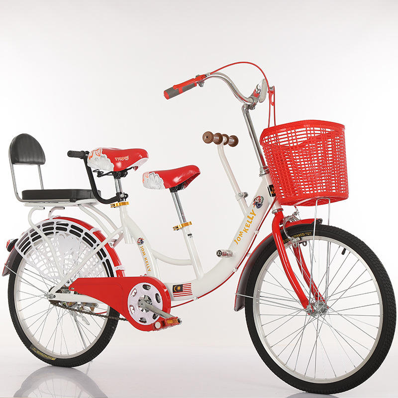 Parent-child Bicycle Mother Baby Bike Ladies 20 24 26 Inch Kids City  Bicycle With Kids Seat on the Frame