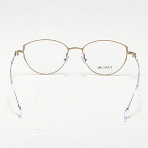 Gafas de Titanio Ligeras con Montura Completa Ovalada, Color Sólido, Unisex, para Adultos, Monturas para Corrección de la Visión - Product Image 5
