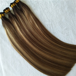 Chất Lượng Cao Tốt Nhất Lớp Trinh Nữ Remy Tóc Nối Tay Tied Sợi Ngang Tóc Sợi Ngang May Trong Phần Mở Rộng Tóc Đầy Đủ Và Mềm Nga - Product Image 3