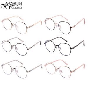 Marco de <span class=keywords><strong>gafas</strong></span> redondas Marcos ópticos <span class=keywords><strong>Gafas</strong></span> de lectura para damas para proteger los ojos de la pantalla del <span class=keywords><strong>ordenador</strong></span> - Product Image 1