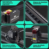 Mesin Pengukir Desktop Laser Engraver Laser CNC DIY Mesin Ukir Laser 3d
