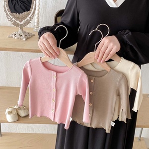 <span class=keywords><strong>Abbigliamento</strong></span> Autunnale per Neonata 2024, Nuovo Cardigan Lavorato a Maglia, Cappotto Femminile Stile Coreano con Chiusura a Bottoni - Product Image 2