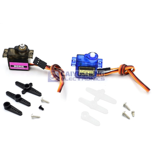 Servo SG90 MG90S de 9g para helicóptero y coche, giro de 180/360 grados - Product Image 1