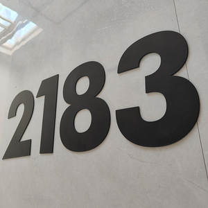 Segnaletica Personalizzata in Alluminio Spazzolato per Camere d'Albergo, Targa con Numero di Stanza in Acciaio Inox Tagliato al <span class=keywords><strong>Laser</strong></span> - Product Image 5