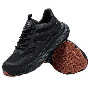 Chaussures de sécurité unisexes industrielles montantes légères anti-écrasement anti-perforation avec embout en acier respirantes antidérapantes - Product Image 3