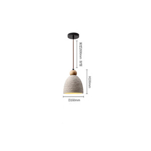 Wabi-Sabi Style Japanese Cozy Single Art Sofa Chandelier Creamy Bedroom <b>Dining</b> Room Pendant <b>Light</b> French Retro Style for Living - Product Image 5