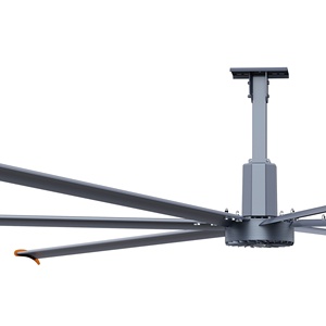Ventilateurs de plafond HVLS Keystone 5m 0,75kW Moteur PMSM 220V/380V Alliage d'aluminium et de magnésium 5 pales Débit d'air 10000 CMH 38dB - Product Image 3