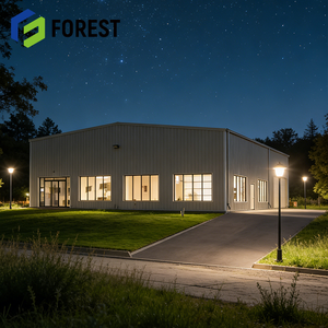 Almacén de Estructura de Acero Pesado de Construcción Rápida en Canadá con Aislamiento de Lana de Roca, Viga en H Comercial Sostenible en Ontario, EE. UU. - Product Image 1