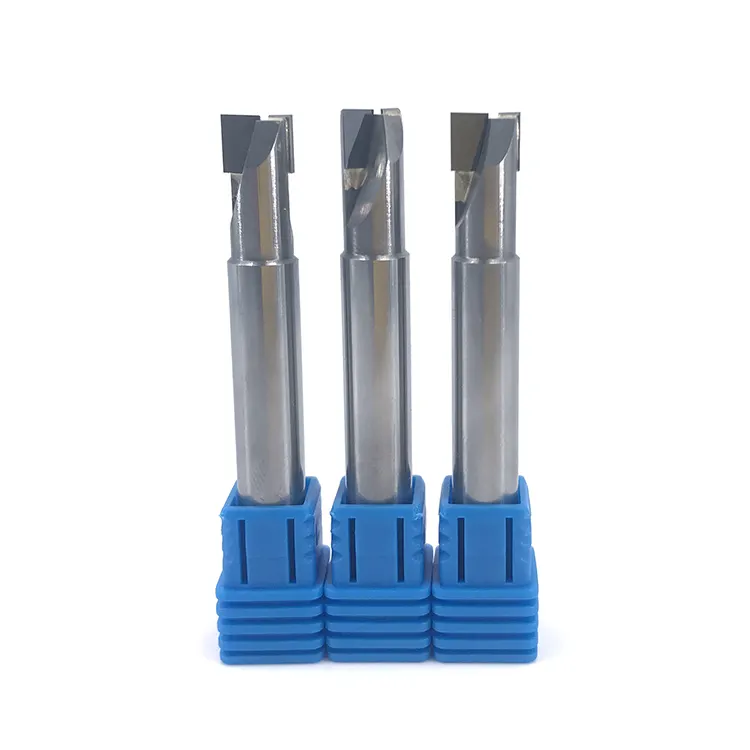 JR Máy Cắt Đa Tinh Thể Công Cụ Kim Cương Carbide PCD End Mill Cutter