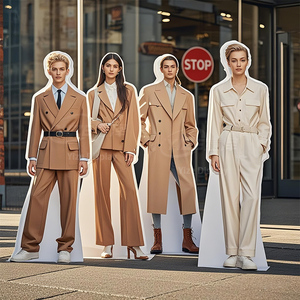 Tùy chỉnh Quảng Cáo Sáng tạo trang trí nội thất Lifesize hình dạng con người tông cutout <span class=keywords><strong>Standee</strong></span> tầng hiển thị quảng cáo <span class=keywords><strong>Standee</strong></span> - Product Image 2