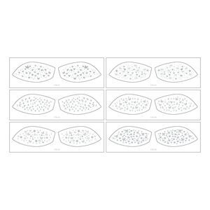 Pegatinas de sombra de ojos con estampado en caliente de lámina dorada, estilo europeo y americano, con diseño de pecas, impermeables, resistentes al sudor, para maquillaje y decoración de fiestas. - Product Image 4