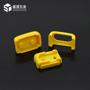 Plastic <b>Wardrobe</b> Hanging Rod Base 16mm Rectangle Wall Mounted Clothes <b>Rack</b> Support Durable Flange Seat Cover - Product Image 3